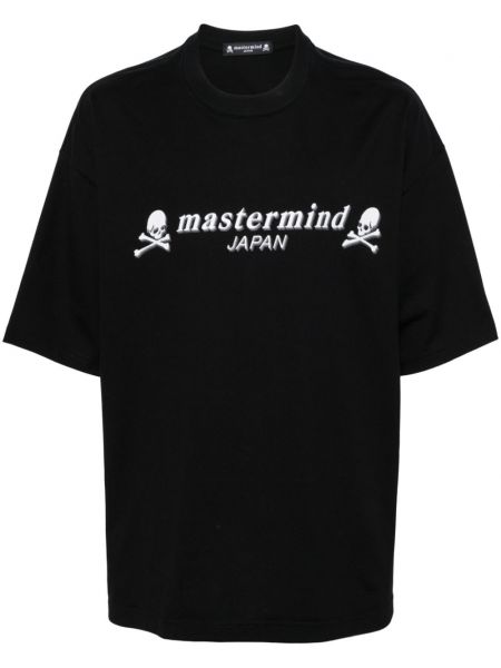 Pamučna majica s printom Mastermind Japan crna
