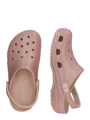 Placate cu aur pantofi din aur roz Crocs