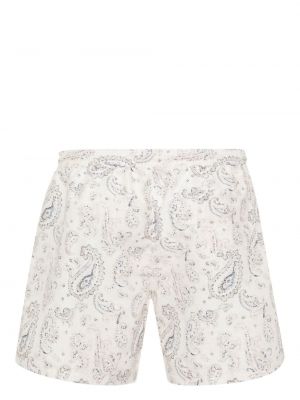Shorts mit print mit paisleymuster Brunello Cucinelli beige