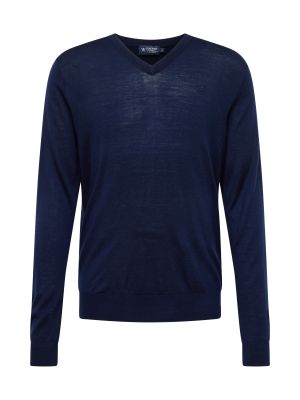 Пуловер Hackett London синьо