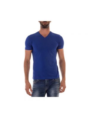 Niebieska koszulka Armani Collezioni