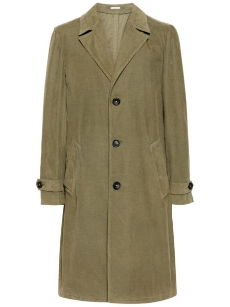Палто от рипсено кадифе Massimo Alba зелено