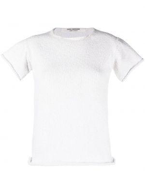 Pletený crop top s krátkými rukávy Junya Watanabe Comme Des Garçons Pre-owned - bílá