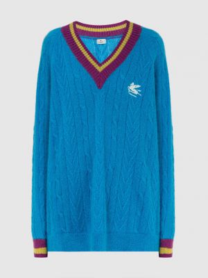 Пуловер Etro, блакитний