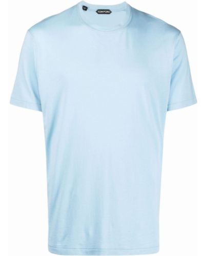 Camiseta de cuello redondo Tom Ford azul