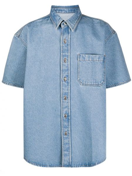 Camisa vaquera manga corta Nanushka azul