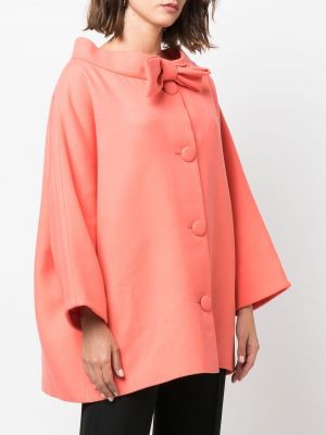 Kabát s mašlí A.n.g.e.l.o. Vintage Cult růžový