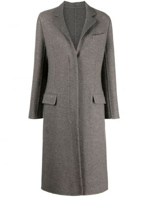 Kašmírový kabát Hermès sivá
