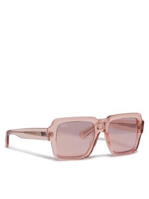 Prozirne sunčane naočale Ray-ban ružičasta