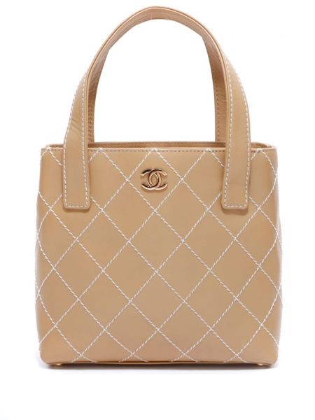 Τσάντα shopper Chanel Pre-owned μπεζ