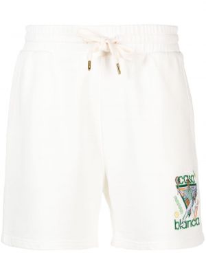 Kratke hlače s vezom Casablanca bijela