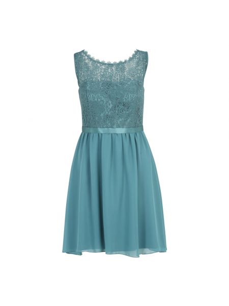 Sukienka mini koronkowa Vera Mont niebieska