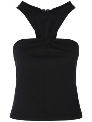 Bavlněný top jersey Isabel Marant černý