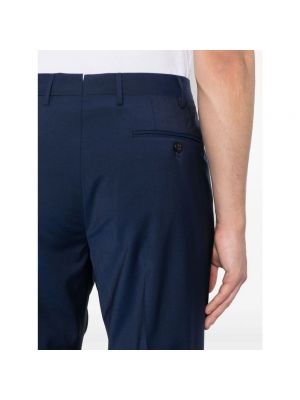 Spodnie slim fit Corneliani niebieskie