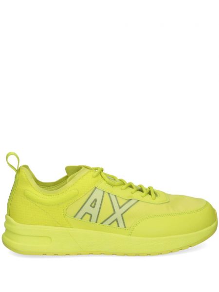 Sneakerși cu imagine Armani Exchange galben
