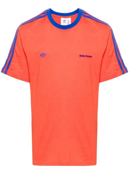 Puuvilla t-paita Adidas oranssi