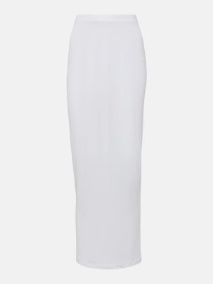 Maxi φούστα από ζέρσεϋ Wardrobe.nyc λευκό