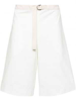 Relaxed памучни шорти Jil Sander бяло
