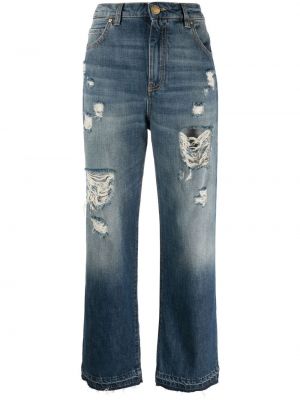 Rippet straight jeans Pinko blå