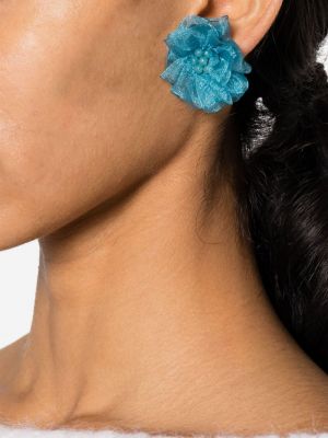 Boucles d'oreilles avec perles en laine à boucle Paloma Wool bleu