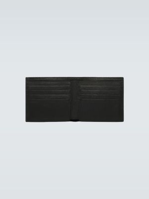 Bőr pénztárca nyomtatás Balenciaga fekete