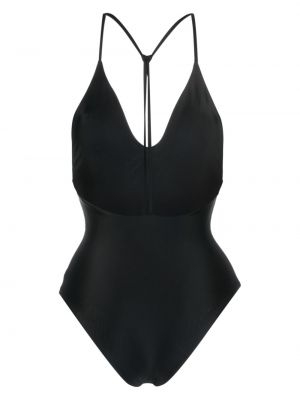 Badeanzug mit rückenausschnitt mit v-ausschnitt Jade Swim schwarz
