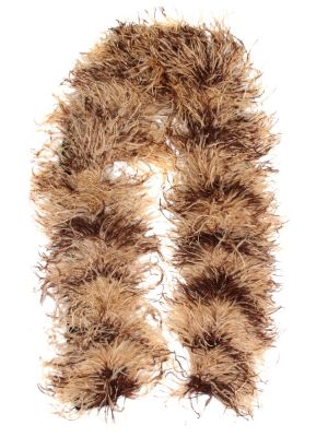 Bufanda de lana con plumas de plumas Miu Miu beige