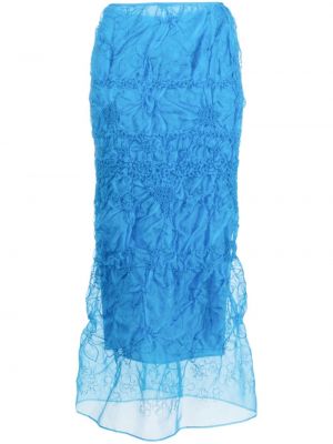 Maxi φούστα με κέντημα Cecilie Bahnsen μπλε