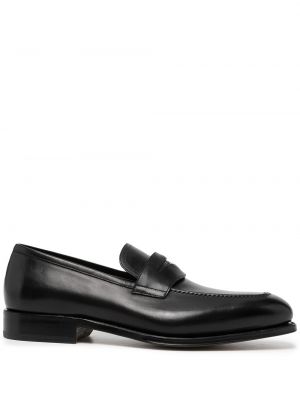 Skinn loafers Salvatore Ferragamo svart