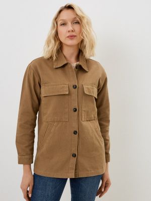Джинсовая куртка Basics & More коричневая