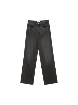 Czarne proste jeansy Frame