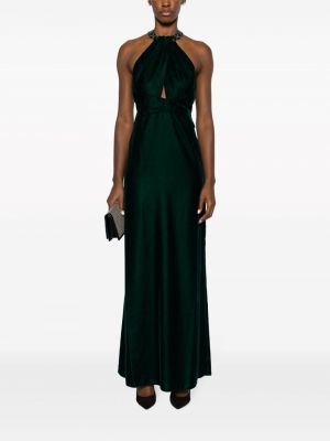 Sametové koktejlové šaty Lauren Ralph Lauren zelené