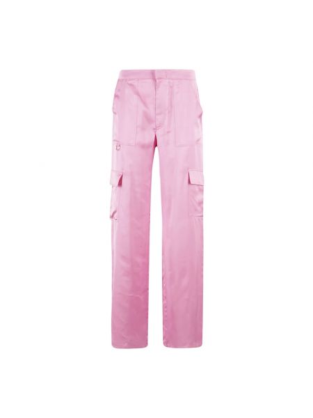 Proste spodnie Chiara Ferragni Collection różowe