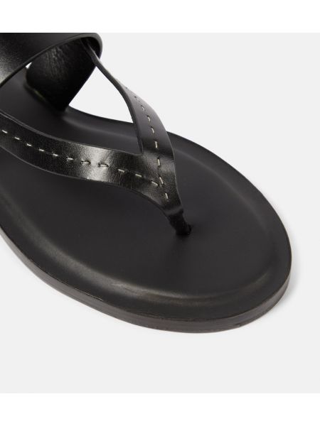 Sandalias de cuero Max Mara negro