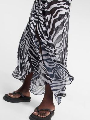 Šifonové šaty s potlačou so vzorom zebry Alexandra Miro