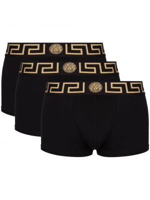 Calcetines con estampado Versace negro