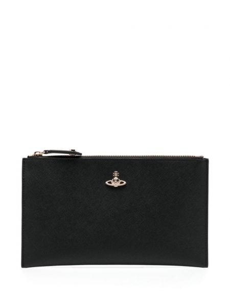 Kožená peňaženka Vivienne Westwood čierna