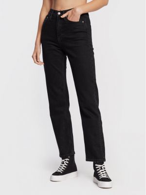 Τζιν με ίσιο πόδι Calvin Klein Jeans μαύρο