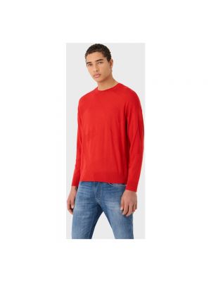 Jersey de tela jersey de cuello redondo Emporio Armani naranja