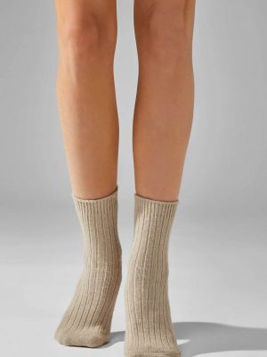 Бежеві кашемірові шкарпетки з вовни мериноса Legs