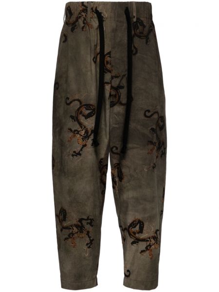 Βαμβακερό παντελόνι με σχέδιο Uma Wang