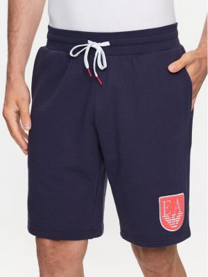 Shorts de sport Emporio Armani Underwear bleu