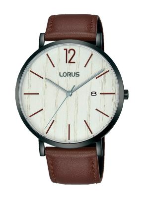 Кожаные часы Lorus коричневые