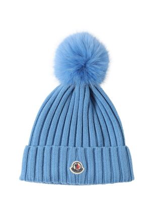 Woll mütze Moncler blau