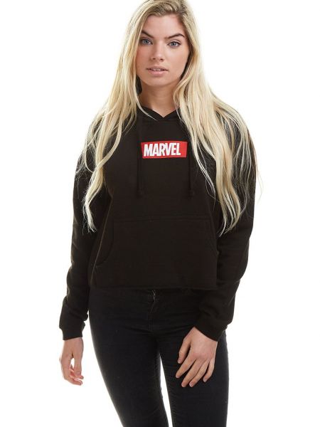 Bluza z kapturem Marvel czarna