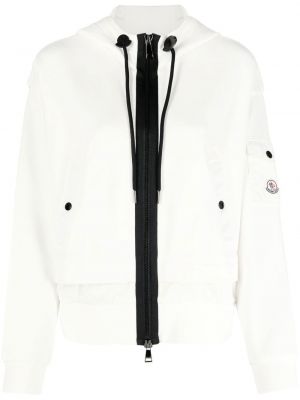 Zip hettegenser Moncler hvit