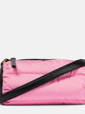 Пухени чанта през рамо Moncler розово