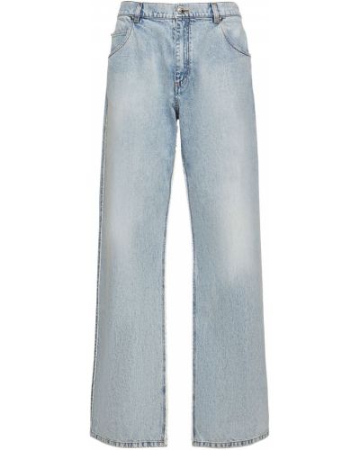 Voľné priliehavé džínsy Balmain modrá
