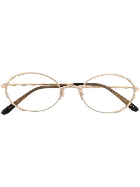 Elie Saab lunettes de vue à monture ovale - Or