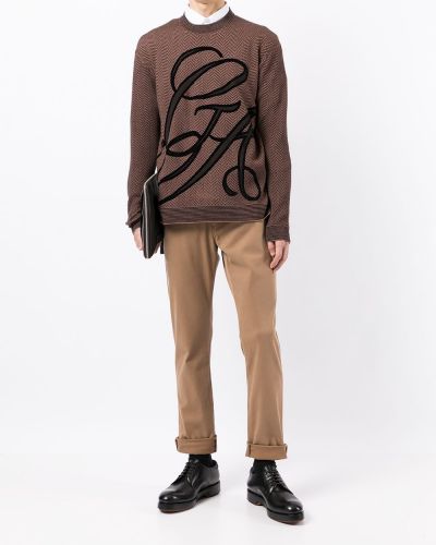 Jersey de tela jersey Giorgio Armani marrón